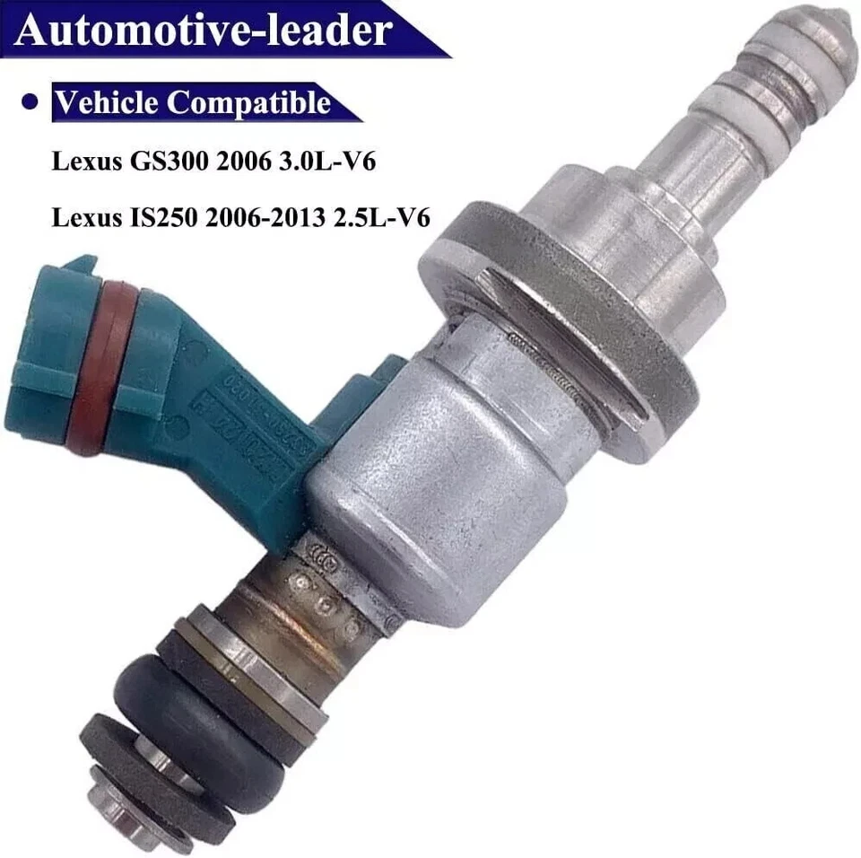 X6 OEM NUEVOS INYECTORES DE COMBUSTIBLE DENSO PARA 2006-2015 Lexus IS250 2,5 L V6 #23250-31020 Foto 4 de 4