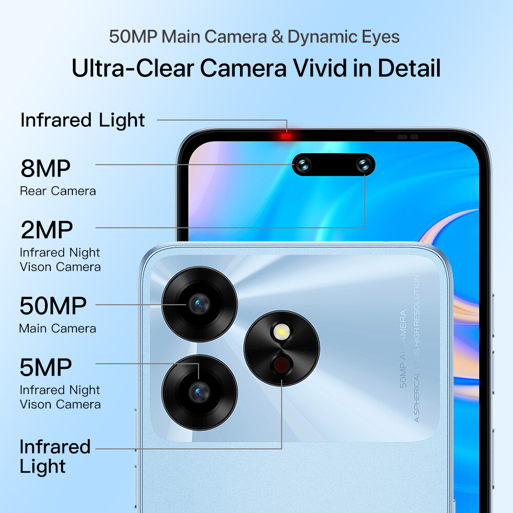 UMIDIGI G6 5G Android 13 NFC 6GB+128GB Unlocked 90Hz 4G Octa