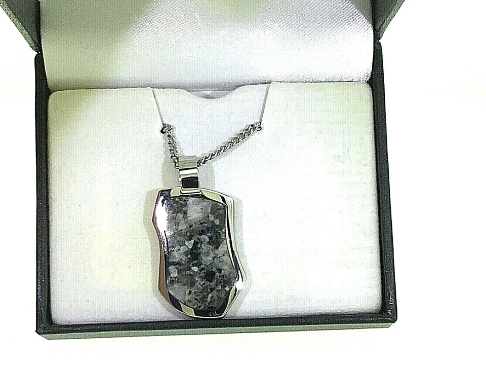 COLIBRÍ ACERO INOXIDABLE Y MADREPERLA COLGANTE NUEVO CON CADENA REDUCIDA Foto 3 de 3