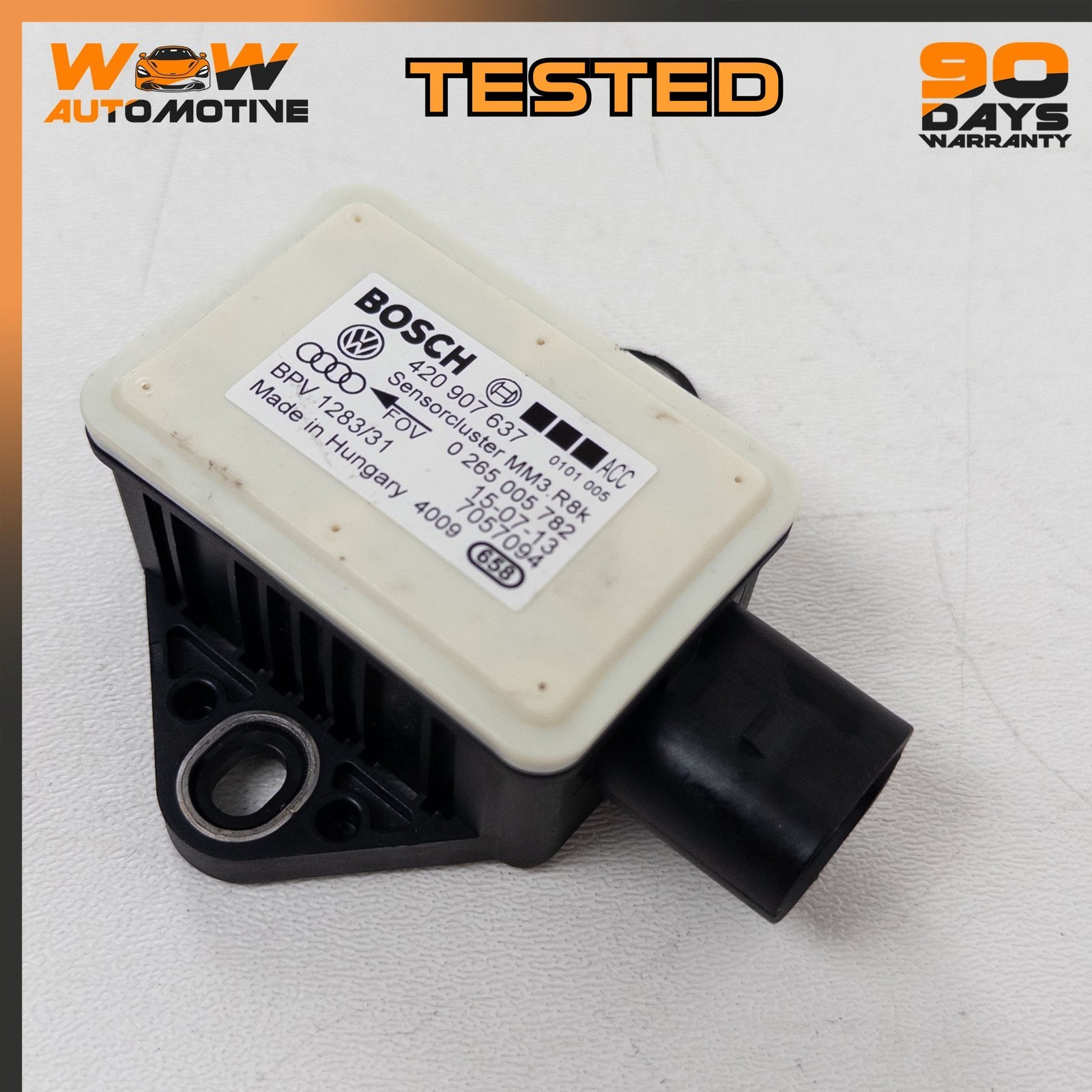 04-19 BENTLEY FLYING SPUR GTC GT ACCELERATION YAW TURN RATE SENSOR 420907637 OEM