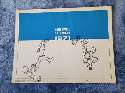 Humorous Colorful Honeywell Calendar 1971 Bill Eddy Cartoons, Services, Products