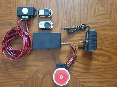 Bewegungsmelder Alarm 12V/240V Sicherheitssystem, Fernbedienung. you customise I Build, EASY