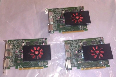 LOT of 3 Dell AMD Radeon R7 450 2GB GDDR5 Graphics Card C906 0FN46D FH DP DVI