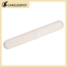 1Pcs Traveling Toothbrush Box Holders Case PP Beige 8.07''x1.22''x0.83''