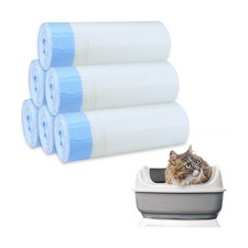 120 Count Cat Litter Box Liners,Waste Bags,Waste Drawer Liners Heav... Fast Ship