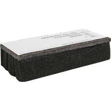 Sparco SPR1 Chalkboard Eraser, All-Felt, Dustless, Black, 6 x 2 Single, Black