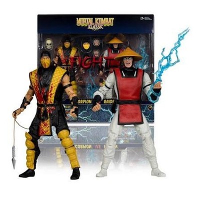 McFarlane Mortal Kombat Klassic SCORPION vs RAIDEN 7'' Action Figure Deluxe 2 PK