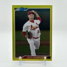 2020 Bowman Heritage #92CP-ZT Zack Thompson Chrome Prospects Yellow