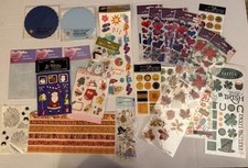 Scrapbook Lot, Holiday And Seasonal Stickers  Embellishments Mostly New