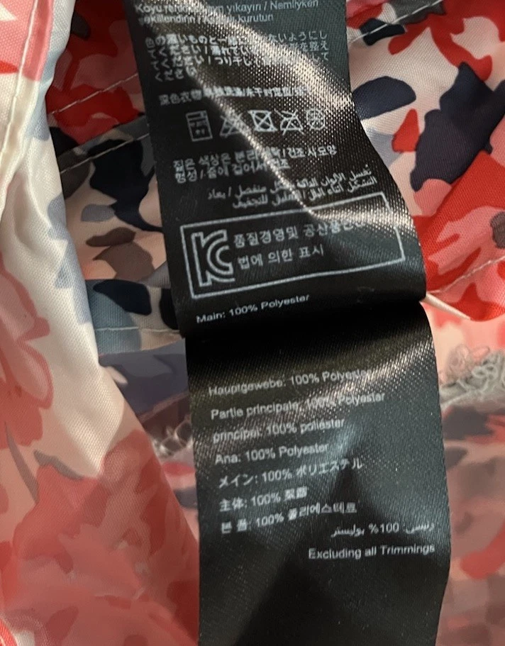 Joules Go легкий цветочный водонепроницаемый дышащий женский дождевик размер 2 - Изображение 3 из 4