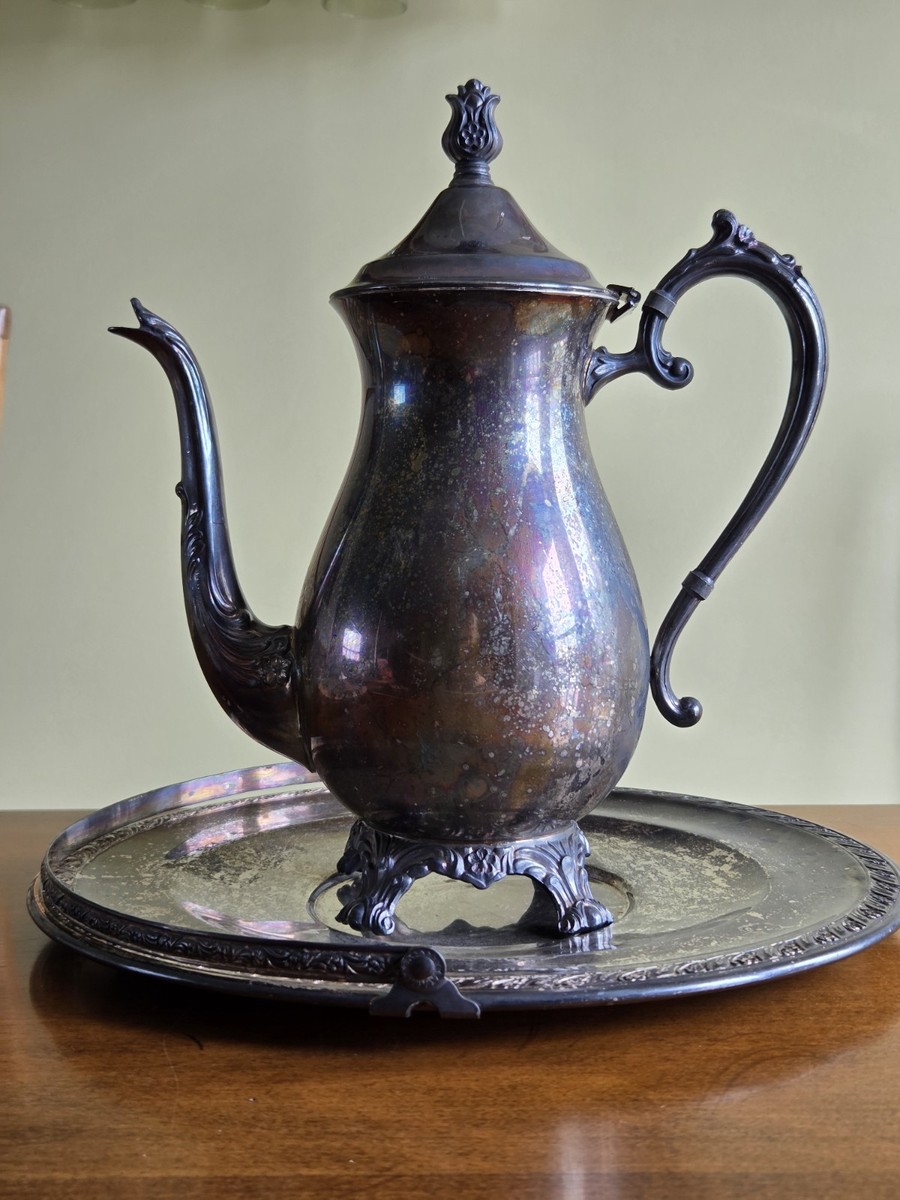 Antique FB Rogers Silver Company 1883 Silverplate Coffee Tea