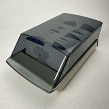 Vintage Rolodex S390 Covered Card File Box XR-37 XR-35 Contact Organizer READ