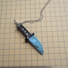 Santo Domingo Pueblo Mosaic Knife With Turquoise, Jet, and Pipestone. — photo 4