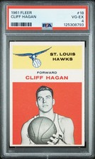 1961 Fleer Basketball #18 Cliff Hagan PSA 4