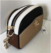 NWT Marc Jacobs Colorblock Crossbody Camera Bag Pebble Iced Coffee Multi