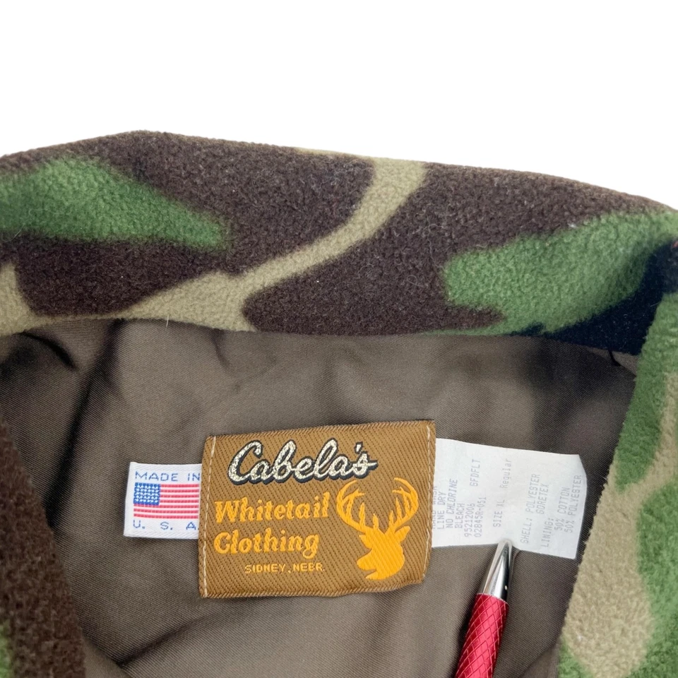 Chaqueta de Caza Goretex De Colección Cabelas Whitetail PARA HOMBRES XL Woodland Camo Polar EE. UU. Foto 3 de 4