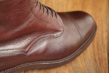 Scarpe stivali derby Alfred Sargent in pelle marrone da uomo UK 9,5 US 10,5 made in inglese