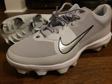Size 12.5 Nike Force Trout 9 PRO MCS Baseball Cleats Gray Plat FZ0915-002 Men