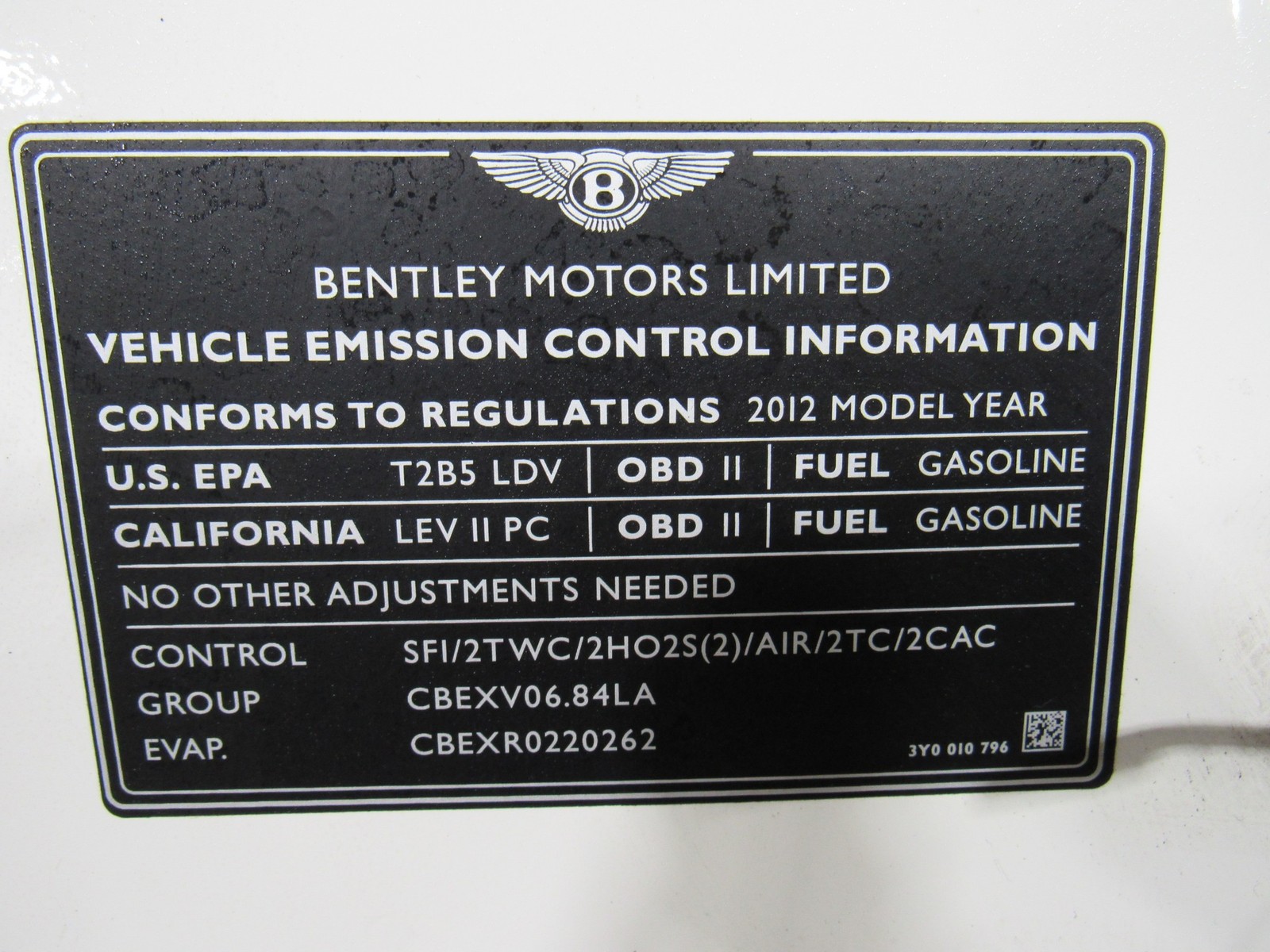 10-20 Bentley Mulsanne 2012 Front Hood Bonnet Shell Panel Y2