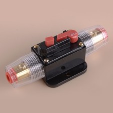 Breaker Inline 80A Circuit Stereo 80 AMP Fuse Switch Holder For Car Audio New