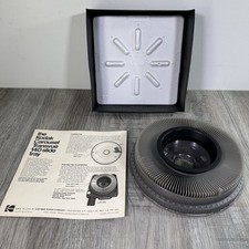 Kodak Carousel Transvue 140 Slide Tray with Box Bottom and Blank Index Sheet