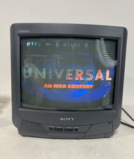 Sony Trinitron KV-13M20 13" CRT Retro Gaming TV Working July 1996 No Remote