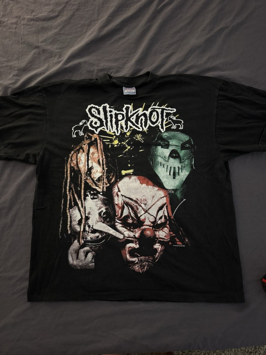 Vintage Slipknot 2001 Black Graphic T-Shirt Size XL | eBay