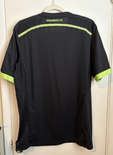 Seattle Sounders FC 2014/2015 Third Player Issue Adizero Jersey Pitch Black - Picture 6 of 6