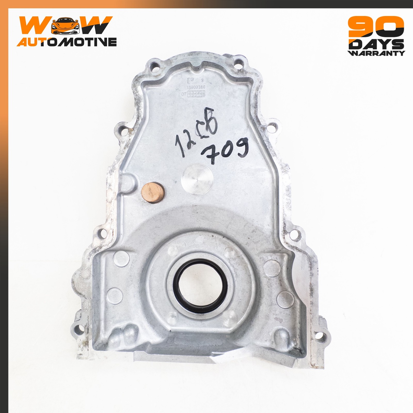 05-13 CHEVROLET CORVETTE C6 6.2L ENGINE FRONT CRANKSHAFT RETAINER SEAL PLATE OEM