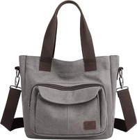 Damen Canvas Handtasche, Hobo Schultertasche Casual Crossbody UmhäNgetasche Tote