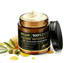 4.2 OZ Beef Tallow for Skin Face, Grass Fed Beef Tallow with Honey Bee Venom Cre