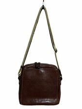 Tsuchiya Bag Tone Oil Nume Leather Shoulder Bag Dark Brown Adjustable Strap Japa