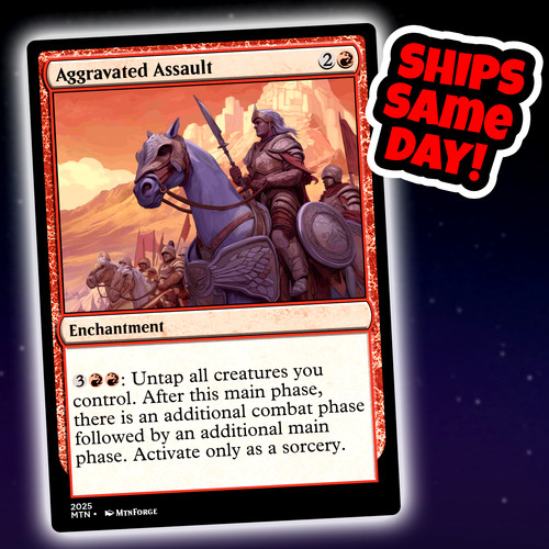 Aggravated Assault - Custom Art Magic: The Gathering Playtest Card - Commander