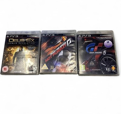 PS3 Spiele: Deus Ex, Need for Speed Hot Pursuit und Gran Turismo 5