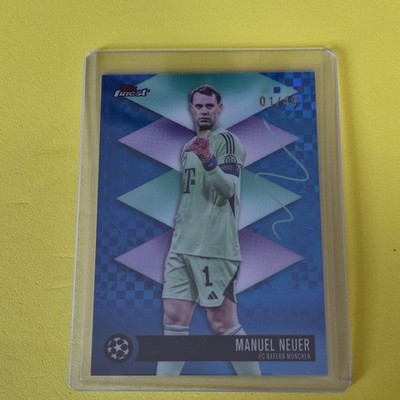 Topps Finest UEFA Champions League Manuel Neuer Bayern Munich 1/49 #544 Card