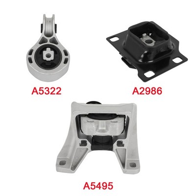 3Pcs Engine Motor Trans Mount Set for Ford Focus 2008 2009 2010 2011 2.0L