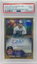 2023 Topps Chrome Update Gold Refractor /50 Ezequiel Tovar PSA 9 Rookie Auto RC