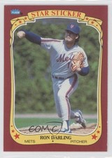 1986 Fleer Star Stickers Ron Darling #28 1md