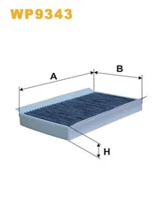 Wix Filters WP9343 Filter, cabin air for, Land Rover