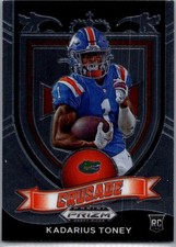 2021 Panini Prizm Draft Picks Collegiate #176 Kadarius Toney Red White and Blue