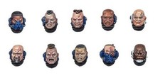 10x Space Marine Bare Heads Lot B - Primaris Intercessor Upgrade Sprue Pack Bits
