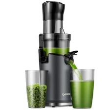 Cold Press Masticating Juicer Machine 3.5" Wide Chute Quiet Juicer Easy Clean