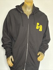 Men&rsquo;s 2X Green Day Revolution Radio Hoodie Checker Cat Hooded Zip Up Sweatshirt