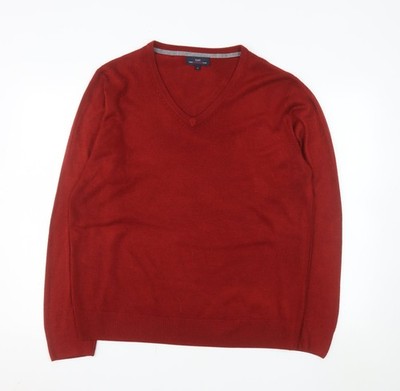 Roter Pullover Pulli Herren UK Größe L East