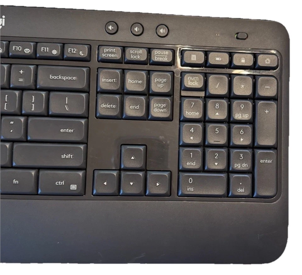 Logitech-MK540 Full-size Advanced Wireless Keyboard Only Receiver Included Black - Image 3 of 4