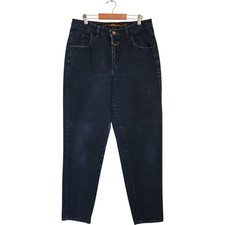 Vtg 80s 90s Marithe Francois Girbaud High Rise Tapered Mom Jean 31x30 Stone Wash