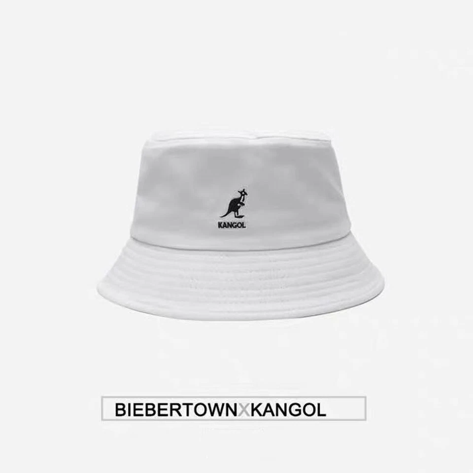 Classic Kangol Bermuda Washed Bucket Hat Men Women Cotton Flat Top Hats Headwear - Image 4 of 4
