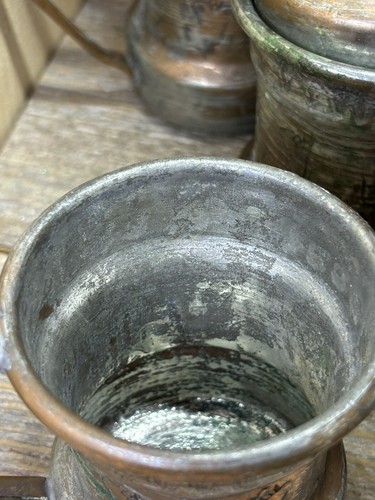 20 ⭐️RARE Metal Mugs Of UNITED ARAB REPUBLIC Metal Etching Designs - Picture 21 of 22
