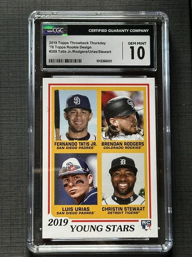 2019 Topps Fernando Tatis Jr Throwback Thursday RC #269 CGC 10 GEM MINT!! 🔥