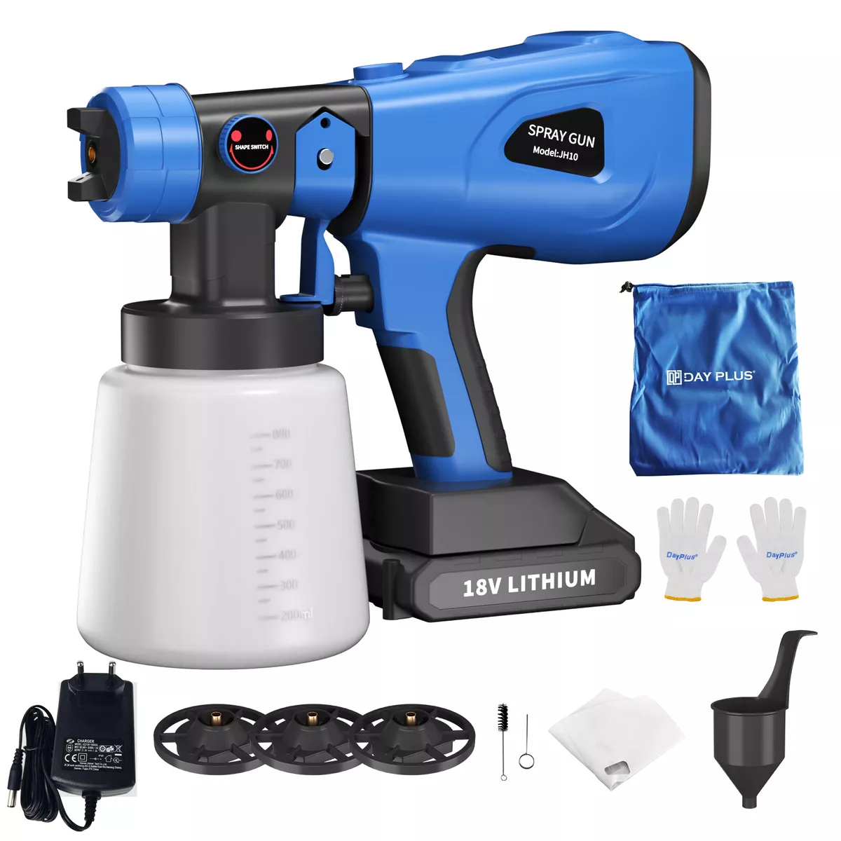 Paint Sprayer Wagner Airless HVLP Handheld Spray Gun Fence For Makita Battery